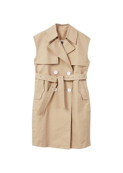 Mango Mango Buttons Trench Waistcoat
