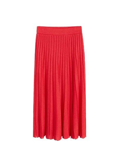 Mango Mango Pleated Knit Skirt