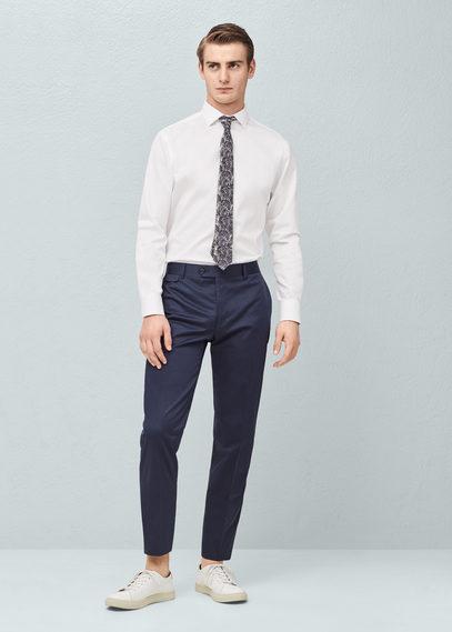 Mango Man Mango Man Cotton Poplin Suit Trousers