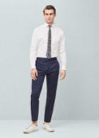Mango Man Mango Man Cotton Poplin Suit Trousers