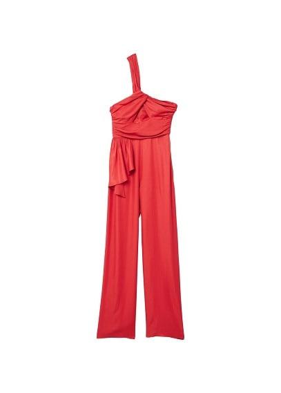 Mango Mango Ruffled Asimetric Jumpsuit