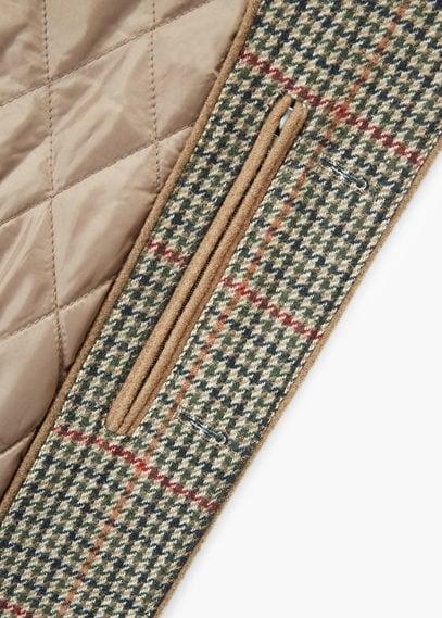 Mango Man Mango Man Prince Of Wales Print Wool Jacket