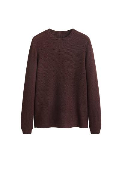 Mango Man Mango Man Structured Linen Cotton Sweater