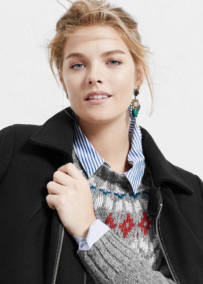 Violeta By Mango Violeta By Mango Side-zip Wool Coat