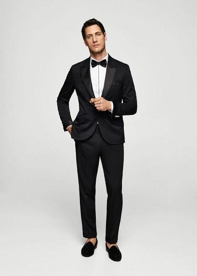 Mango Man Mango Man Slim-fit Satin Suit Pants
