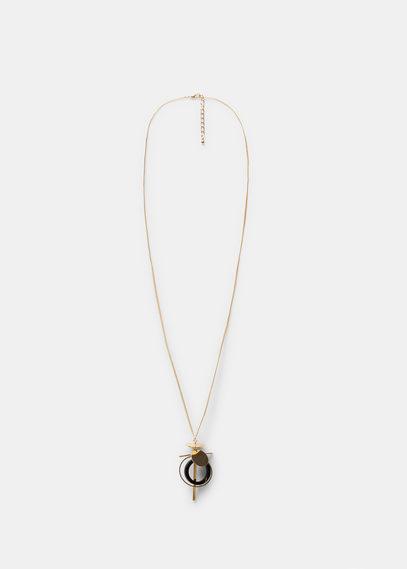 Mango Mango Geometric Pendant Necklace