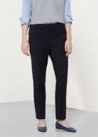 Violeta By Mango Violeta By Mango Straight Cotton Trousers