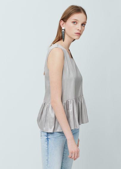 Mango Mango Peplum Top