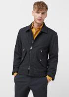 Mango Man Mango Man Pocket Wool-blend Jacket