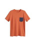 Mango Man Mango Man Neps Textured Cotton T-shirt