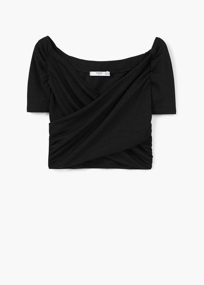 Mango Mango Wrap Crop Top
