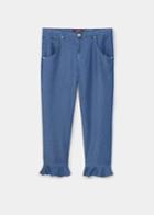Violeta By Mango Violeta By Mango Ruffled Tencel Jeans