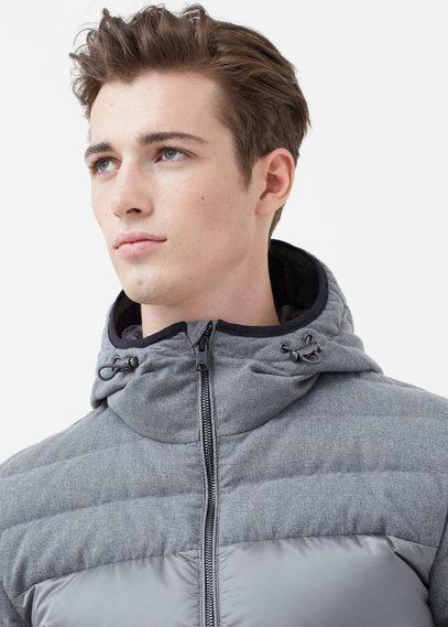 Mango Man Mango Man Feather Down Hooded Coat