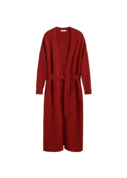 Mango Mango Long Tie Cardigan