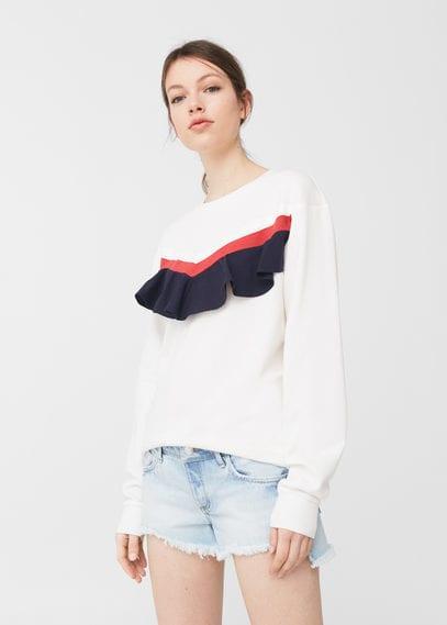 Mango Mango Light Wash Denim Short