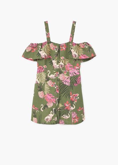 Mango Mango Off-shoulders Linen Dress
