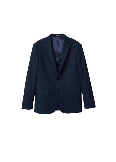 Mango Man Mango Man Textured Slim-fit Blazer