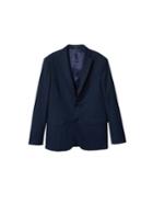 Mango Man Mango Man Textured Slim-fit Blazer