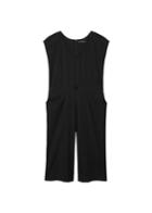 Violeta By Mango Violeta By Mango Cut-out Detail Linen-blend Jumpsuit