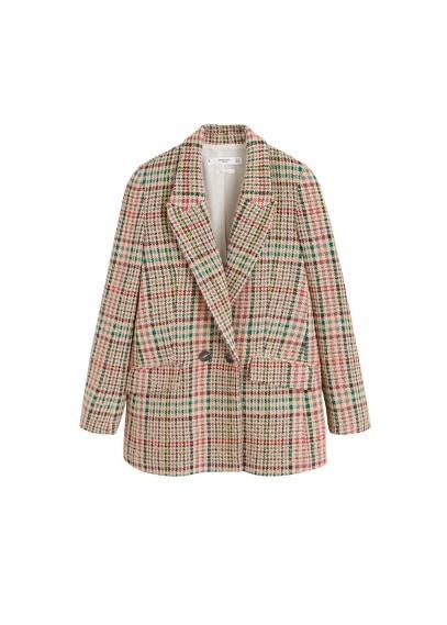 Mango Mango Multicolor Check Blazer