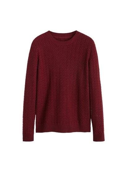 Mango Man Mango Man Structured Wool Sweater
