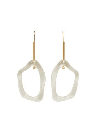 Mango Mango Resin Hoop Earrings