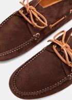 Mango Man Suede Driving Ankle Boots