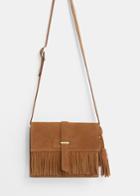 Violeta By Mango Violeta By Mango Leather Fringes Bag