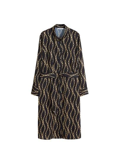 Violeta By Mango Violeta By Mango Chain Print Dress