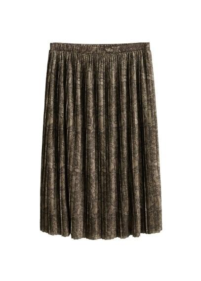 Violeta By Mango Violeta By Mango Snake Print Skirt