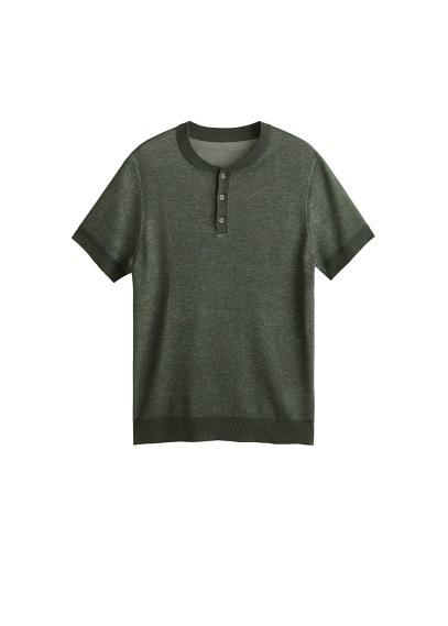 Mango Man Mango Man Henley Knit T-shirt