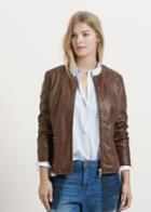 Violeta By Mango Violeta By Mango Zip Leather Jacket