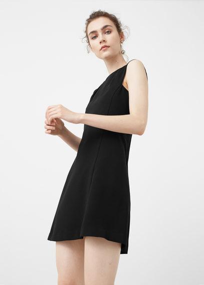 Mango Mango Back V-neck Dress