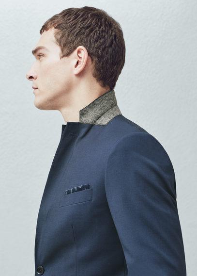Mango Man Mango Man Micro Houndstooth Suit Blazer