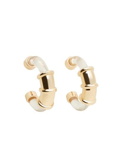 Violeta By Mango Violeta By Mango Transparent Loop Earrings