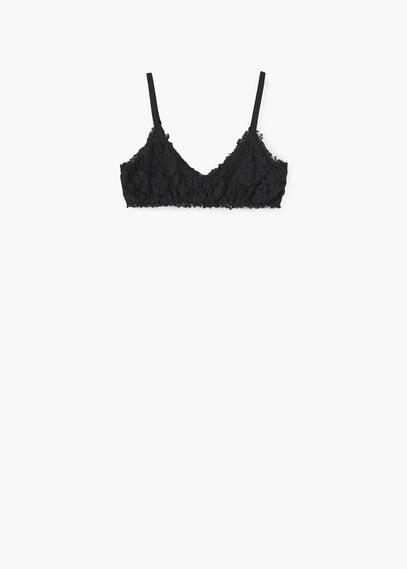Mango Mango Lace Bralette Top