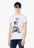 Mango Man Mango Man Printed Cotton T Shirt