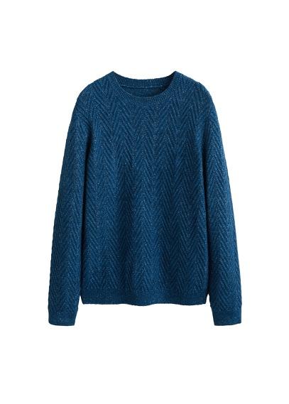 Mango Man Mango Man Herringbone Structured Sweater