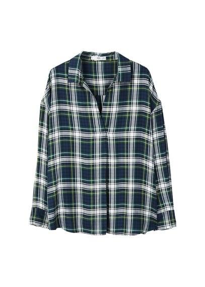 Mango Mango Checked Print Blouse