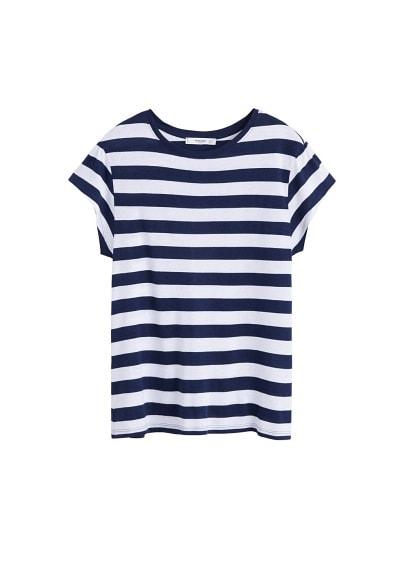 Mango Mango Gathered Sleeve T-shirt