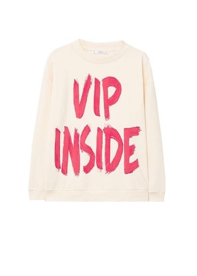 Mango Mango Message Cotton-blend Sweatshirt