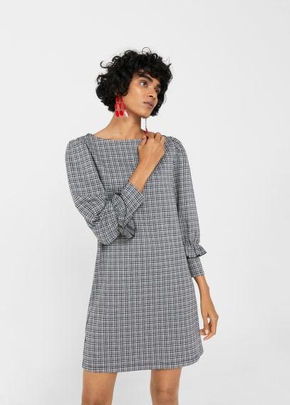 Mango Mango Checked Flannel Dress