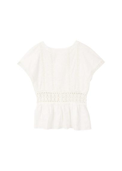 Mango Mango Guipure Panel Top