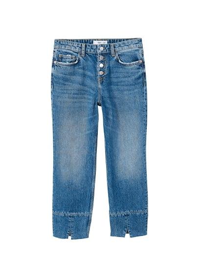 Mango Mango Button Straight Jeans