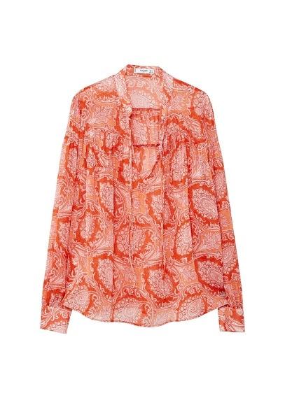 Mango Mango Boho Paisley Blouse
