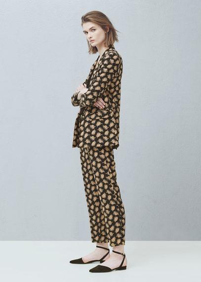 Mango Mango Floral Print Blazer