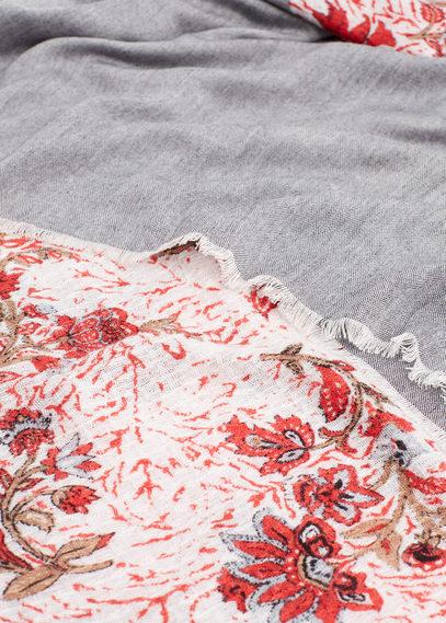 Violeta By Mango Violeta By Mango Floral Cotton Scarf