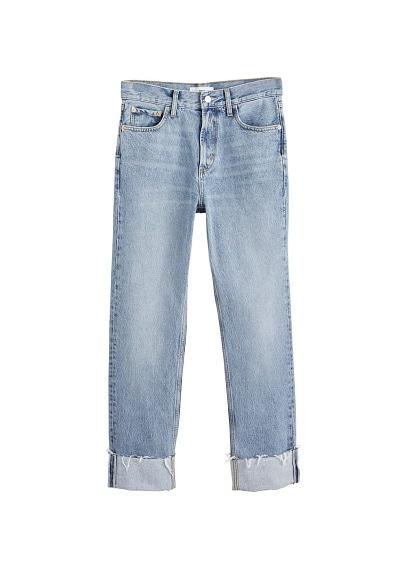Mango Mango Cuffed Hem Relaxed Jeans