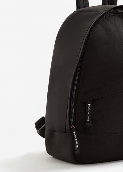 Mango Mango Contrast-appliqu Canvas Backpack