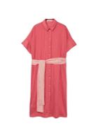 Mango Mango Bow Fine-stripe Dress